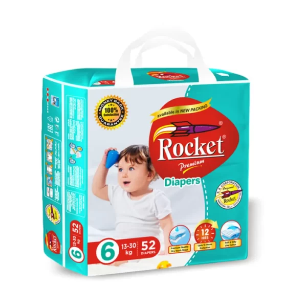 Rocket Premium Diapers Size 5 XL (52 Pcs)