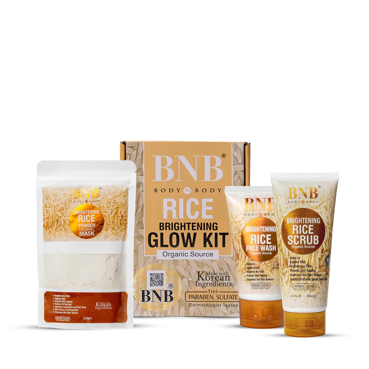 BNB Rice Extract Facial Kit For Bright & Glowing Skin